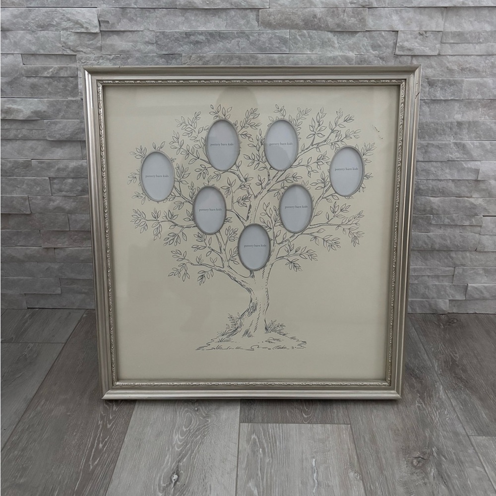 Pottery Barn Silver Family Tree Frame